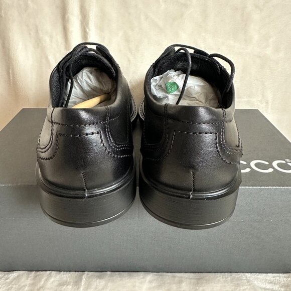 NIB! ECCO Men's New Jersey Lace-Up Dress Shoes Black Leather 051514 Size 7-7.5 - Picture 6 of 10